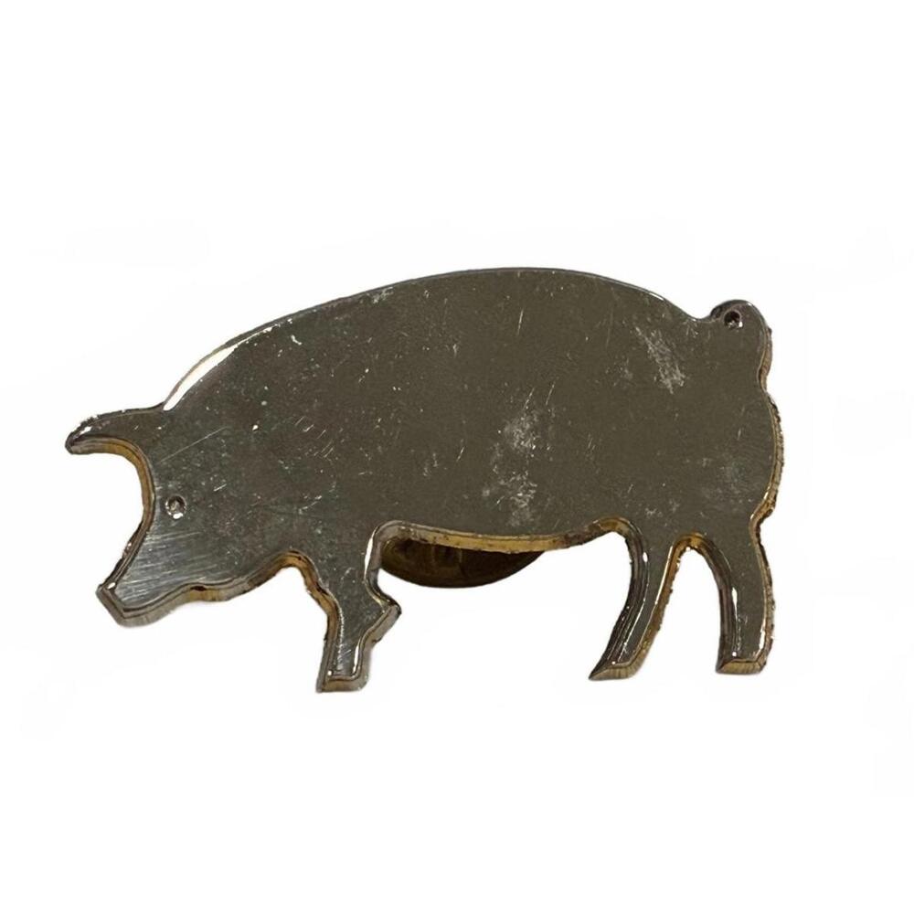 Vintage Piggy Pin The Oink-tastic Metal Badge